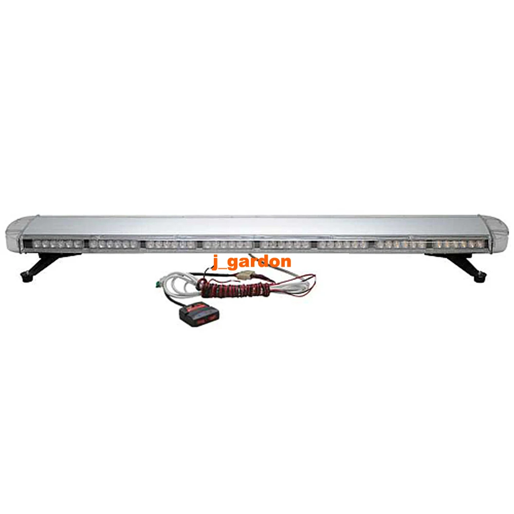

VSLED 12V-24V Universal 52"Inch 108 LED Long Row Car Light Warning light Strobe LightBar Emergency Amber/White LED LightBar