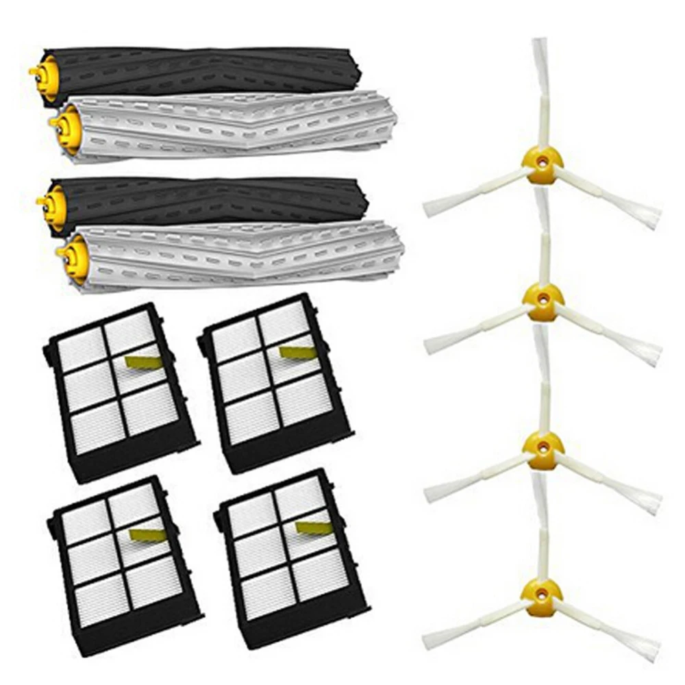 

2 Debris Extractor brush +4 HEPA Filter +4 SideBrush Kit For iRobot Roomba 800 870 880 980 vacuum cleaner Accessories parts New