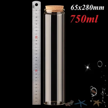 

4 X25oz Glass Cork Coffee Storage Bottle Candy Canister Cans -750ml