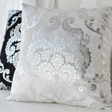 Серебряная вышивка, заказной Чехол на подушку, для свадебного зала, дивана, стула, постельные принадлежности, декоративная наволочка на подушку, наволочка