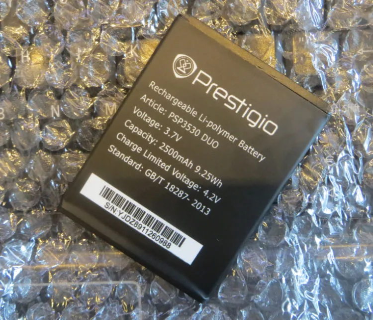 Для Prestigio PSP 3530 DUO 2500MAH Мобильный телефон литий-ионный аккумулятор замена |