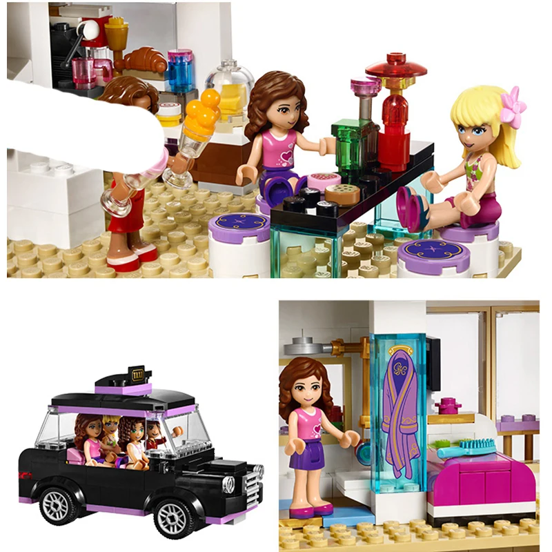 1585pcs bela Diy Friends series Heartlake Grand Hotel Compatible with Legoingly Building model Toys gift for children brinquedos 1585pcs bela Diy Friends series Heartlake Grand Hotel Compatible with Legoingly Building model Toys gift for children brinquedos