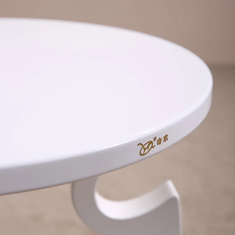 New adurable solid wood tea table white round minimalist modern wooden end table home living room antique furniture M203 New adurable solid wood tea table white round minimalist modern wooden end table home living room antique furniture M203