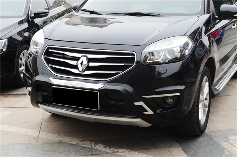 Jioyng для Renault Koleos 2012 2013 передний+ задний бампер диффузор бамперы защита для губ противоскользящая пластина из нержавеющей стали