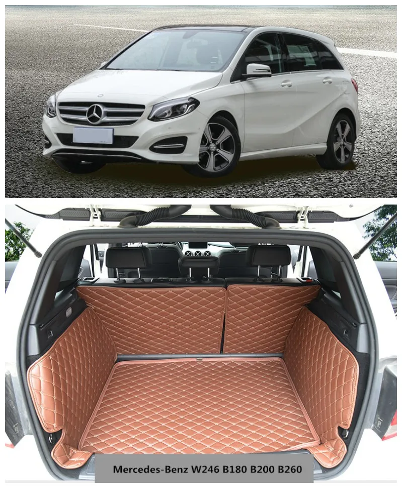 

For Mercedes-Benz B Class W246 B180 B200 B260 2012-2018 High Grade Full Rear Trunk Cargo Mat Tray Liner Protector Foot Pad