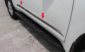 

For TOYOTA Prado FJ150 2014 2015 Side body door molding Chrome trims