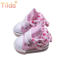 Tilda 3 5cm Doll Boots for Blythe Doll Toy 1 8 Mini Canvas Dolls Shoes for
