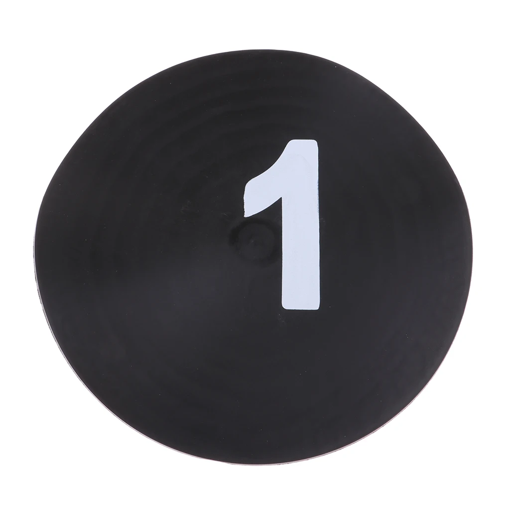 10 Count Agility Cones Exercise Mark Plates Soccer Physical Training Equipment for Tennis Athletes Football Training Discs