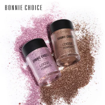 

BONNIE CHOICE Eyeshadow Pigment Eye Shadow Glitter Powder Metallic Loose Shiny Eye Toppers Single Eyeshadow Makeup