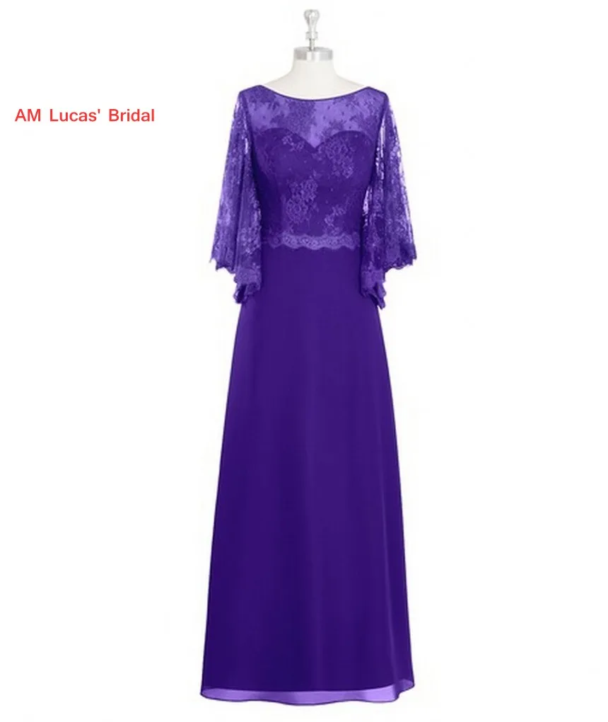Платье для матери невесты с рукавами вечерние платья платье Vestido De Madrinha Robe Mere Mariee