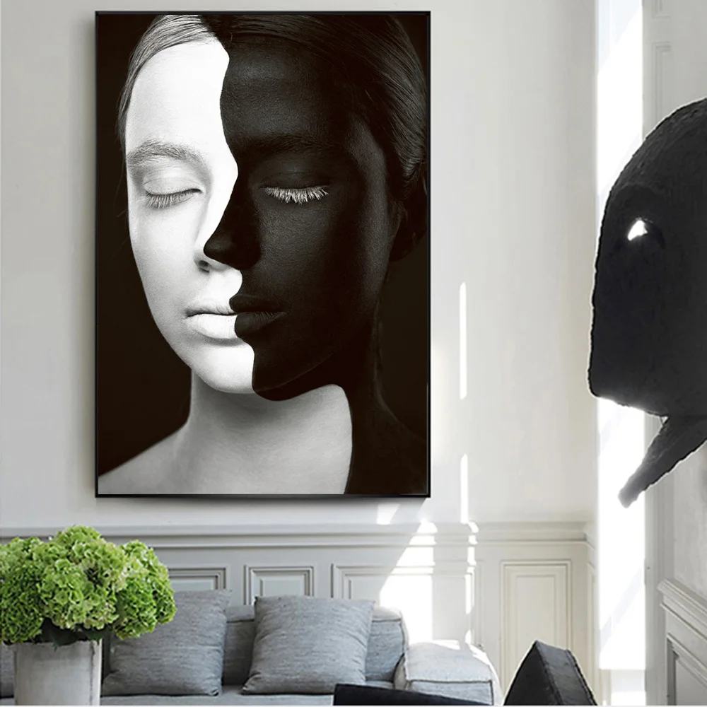 

Modern Abstract Girl Art Prints Make Up Model Canvas Paintings On The Wall Posters And Prints Wall Pictures Home Decor Cuadros
