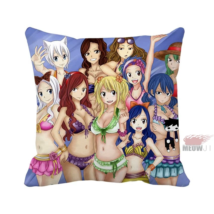 

Fairy Tail Soft COOL Anime Square Multi Size Throw Pillow Case Free Shipping