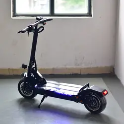 1600 Вт * 2 шт большой мощности Электрический складной стоячий скутер с двойным дисковым торможением для гонок/транспорта/спорта на открытом