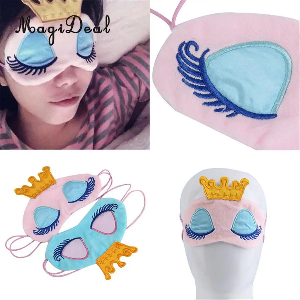 MagiDeal Eyelash Sleeping Beauty Crown Sleeping Eye Mask Eyeshade Party