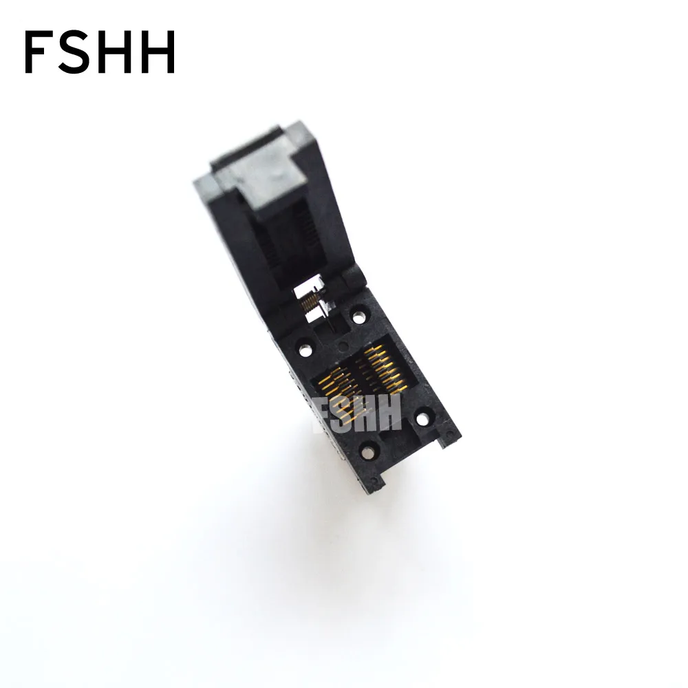 Переходник Clamshell SOP16 на DIP16 тестовая розетка FP16 SOIC16 программатор шаг = 1 27 мм ширина