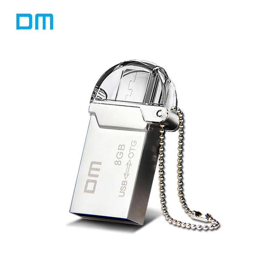 DM pd008 флэш накопитель USB OTG 8 г 16 32 2.0 диск из металла флешки мини ручка для