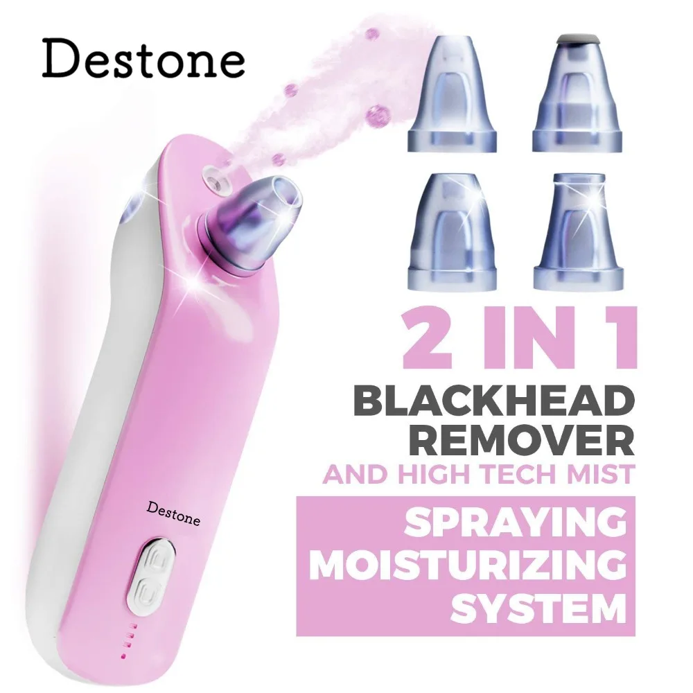 

Destone Blackhead Remover Facare X17 Rechargeable Electric 4 in 1 Pimple Extractor Device Black Head Vacuum,Spray Cleansing