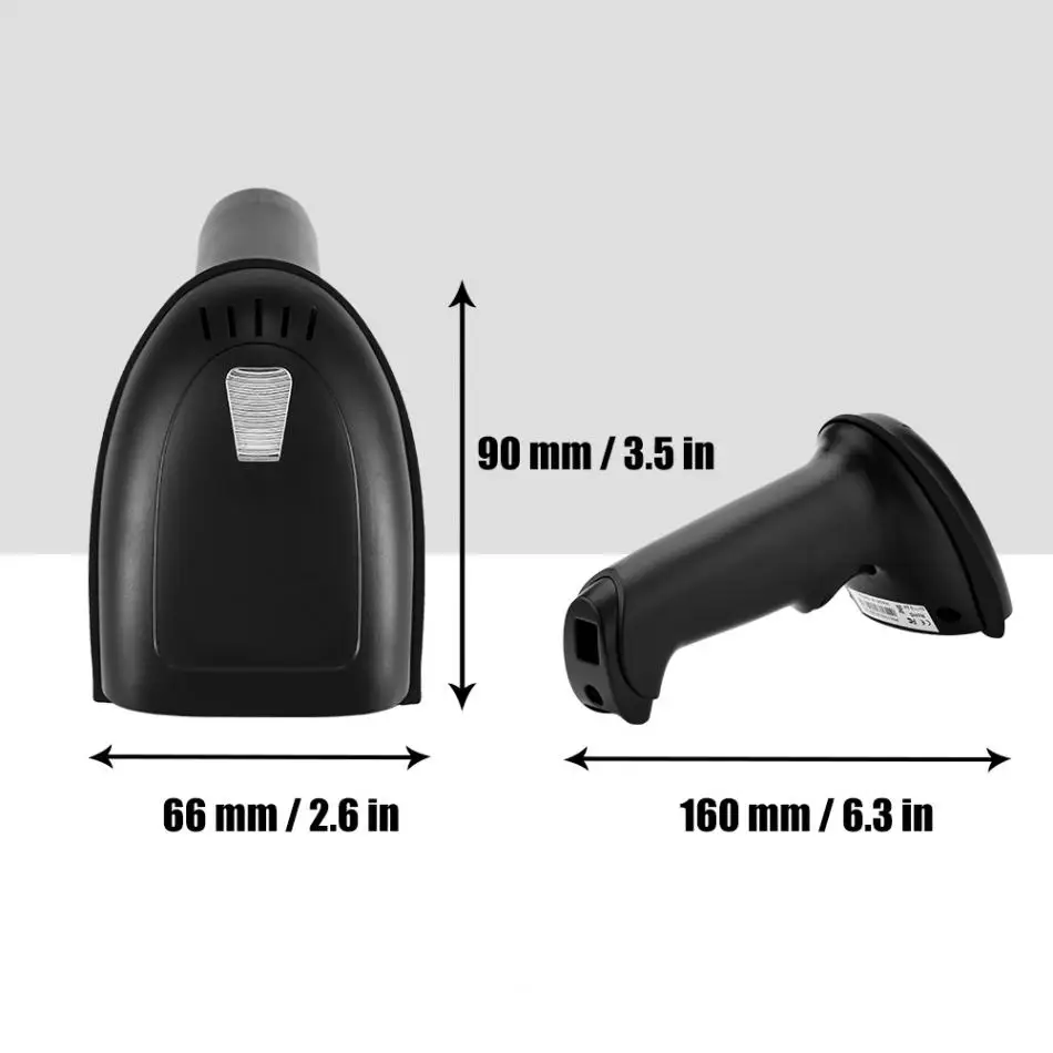Reader para Android Usb sem Fio Alta Qualidade Handheld 1d Cabo Barcode Scanner Bar Iso Windows Computador Tablet Telefone 2.4 Ghz 4 Fio 1D Cabo Barcode Scanner Bar Reader