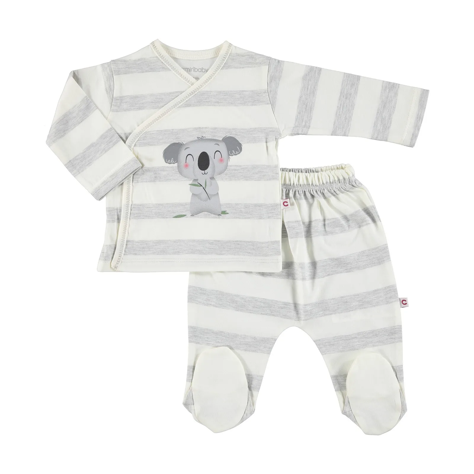 

ebebek Carmin Baby Boy Koala Printed Bodysuit Bottom Set