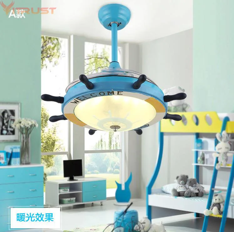 Modern Kids Ceiling Fans For Boys Girls Bedroom Wood Ceiling