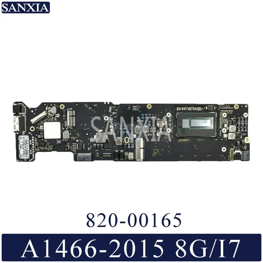  KEFU 820-00165 Laptop motherboard for Apple Macbook Air A1466 2015 original mainboard 8G-RAM I7-CPU