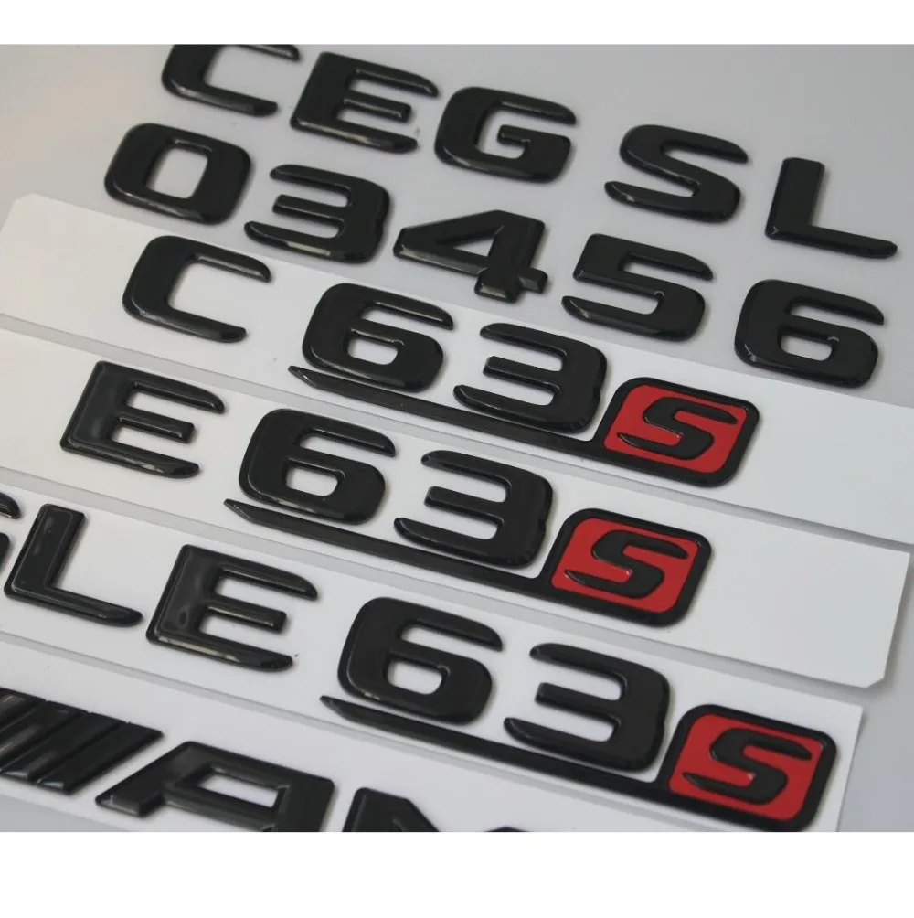 New Style For Mercedes Benz Rear Trunk Letters Emblems Badge-Gloss Black/"CLS500/"