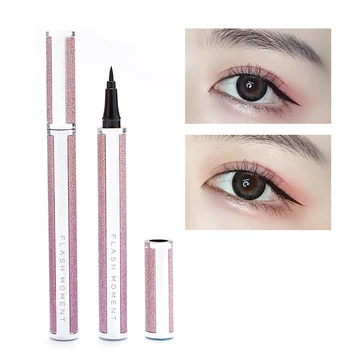 

Flashmoment starry sky eyeliner pencil waterproof long lasting black color smooth liquid eyeliner pen PD079