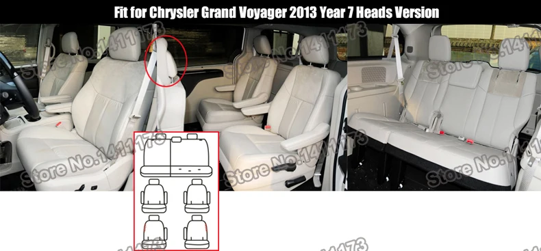 CARTAILOR чехлы для сидений автомобилей на заказ для Chrysler Grand Voyager из воловьей кожи