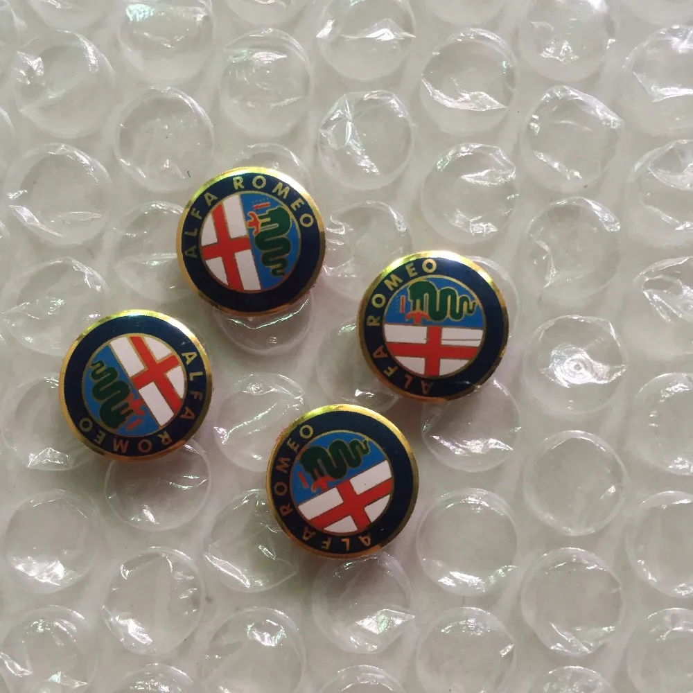 5X 15mm ALFA ROMEO Car Logo Key Fob Emblem Badge Sticker for Mito 147