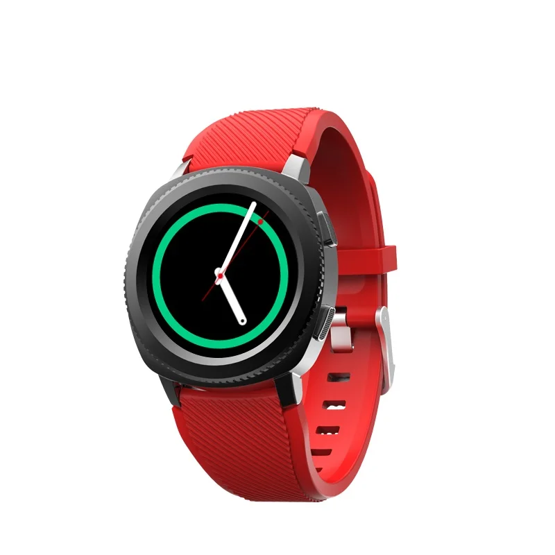 KENCOOL Смарт часы MTK2502 Smartwatch IP68 Водонепроницаемый Беспроводной Вызов монитор сердечного ритма во время сна спортивные часы для мобильного телефона - Цвет: Red silicone