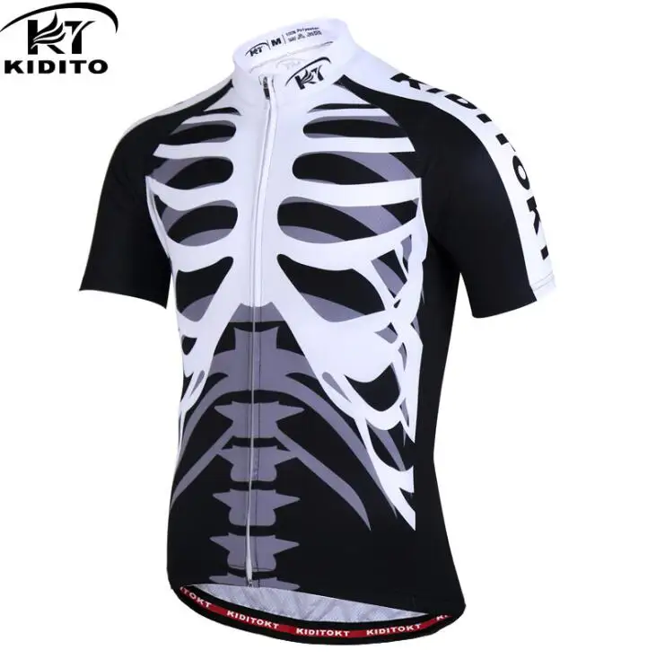 Cycling Jersey only KIDITOKT летняя одежда для велоспорта дышащая одежда для горного велосипеда быстросохнущая одежда для гонок MTB велосипедная форма Одежда для велоспорта - Цвет: Cycling Jersey only
