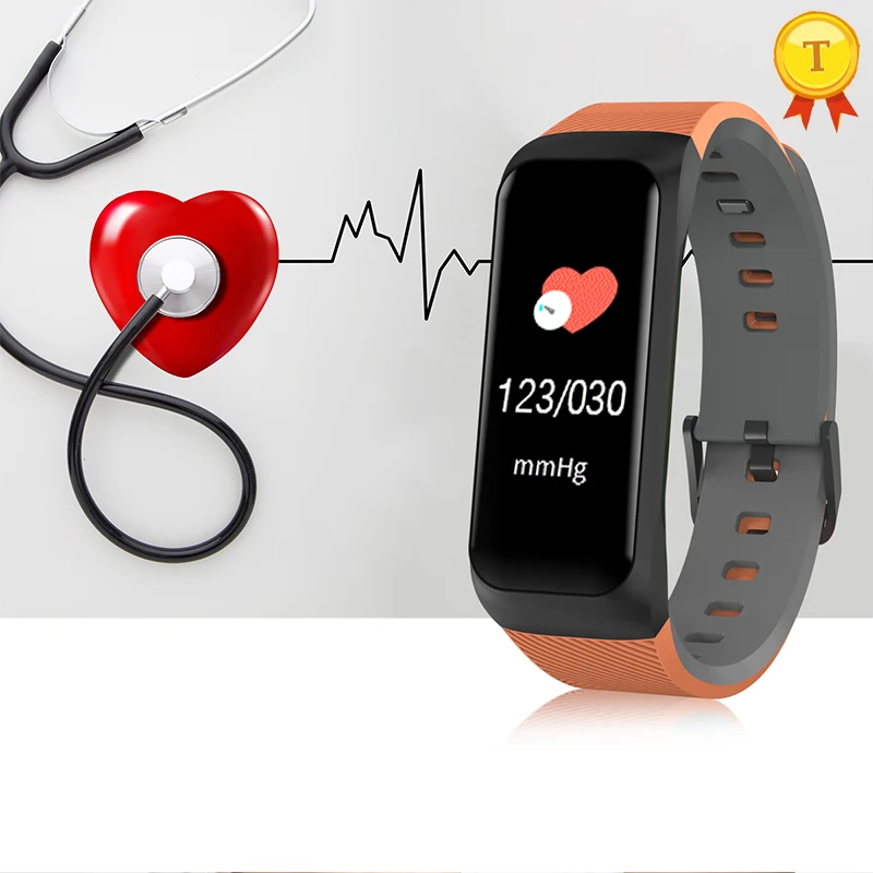 Новая мода SmartBand B02 Смарт Браслет артериального давления сердечного ритма браслет Android/IOS смарт часы спортивные группы для подарков
