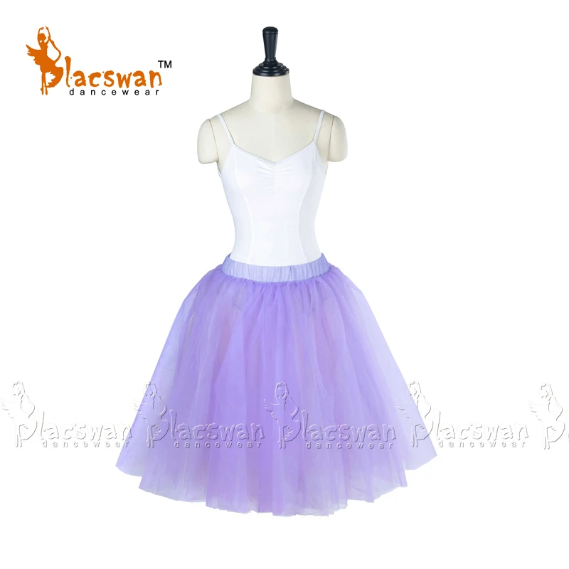 Quality 4 layer soft tulle below knee length ballet tutu skirt practicing tutu skirts White Romantic Half Tutu Black BT607