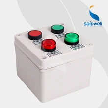 Push Button Switch Box With Signal Light /Button Control Station Switch Box/Waterproof Box 125*125*100mm