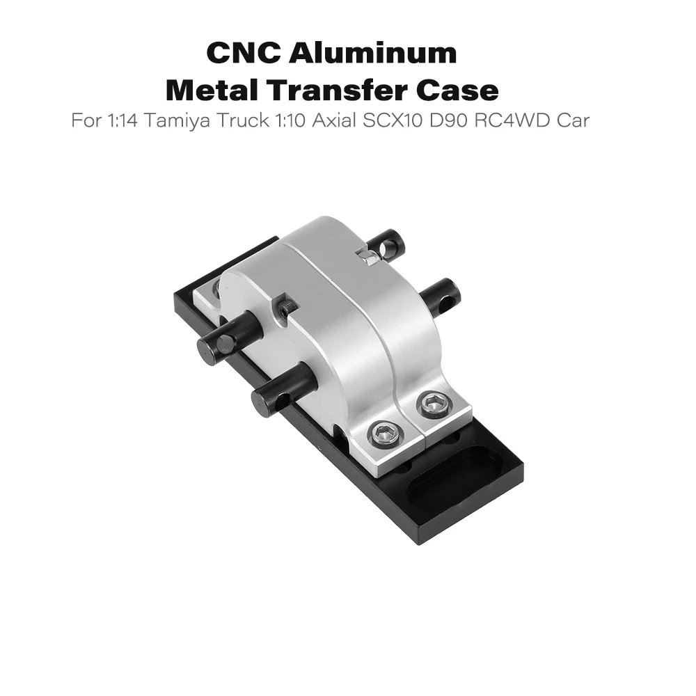 

1/14 RC Car Metal Transfer Case For RC Crawler 1:14 Tamiya Truck 1:10 Axial SCX10 D90 RC4WD Car