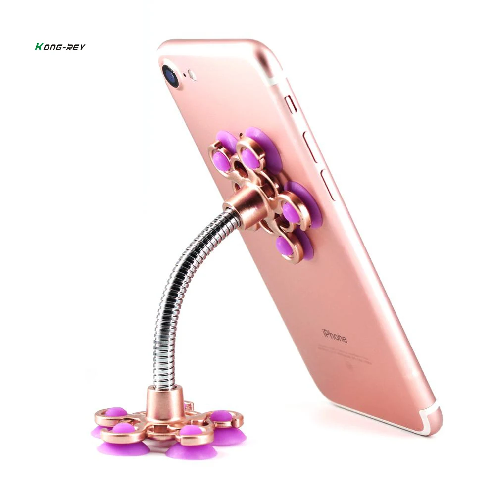 Goede KONGREY Universele Mobiele Auto Telefoon Houder Stand Mobiele Sucker Houder 360 Graden Verstelbare voor iphone 5 6 7 plus Samsung Auto Mount