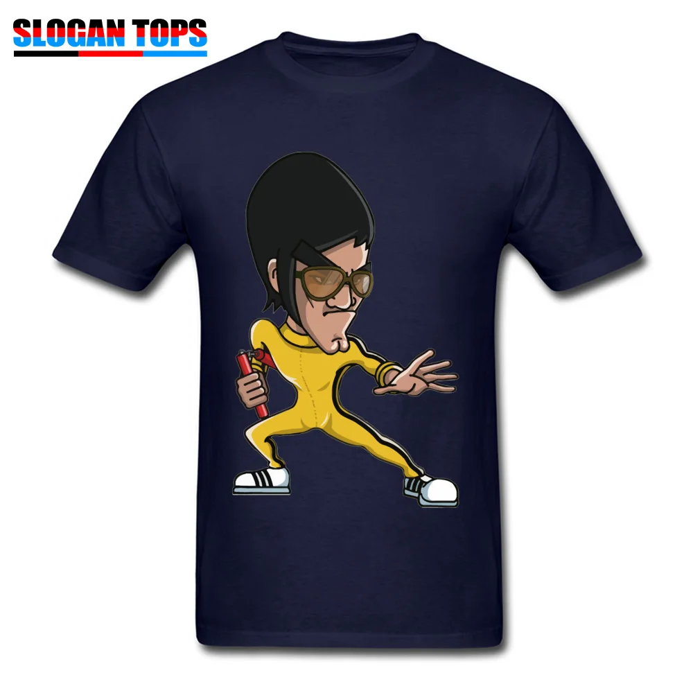 kung fu18912Y Design Summer 100% Cotton Fabric O-Neck Adult Tees Casual Tee-Shirt Hot Sale Short Sleeve Top T-shirts kung fu18912Y navy