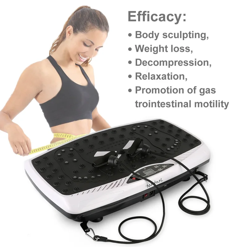 Ultra thin flat vibration fitness equipment crazy fitness massager