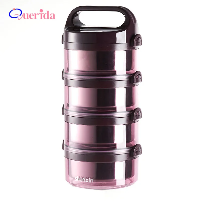 

Creative Japanese Thermal Lunch Box For Kids Portable 2/3/4 Layer 304 Stainless Steel Leakproof Sealed School Bento Box