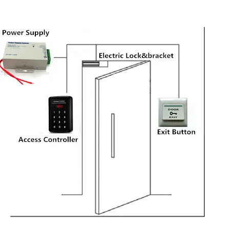 RFID 125Khz Card One door Access Controller Keypad 1000 ... card access wiring drawing 