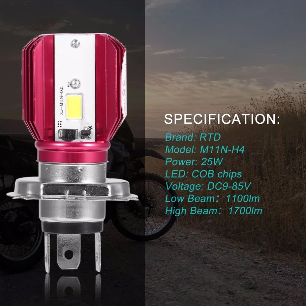 Buy RTD M11N H4 LED Motorcycle Headlights with Three