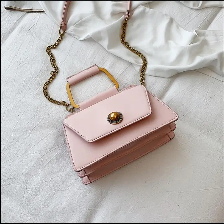 

Harujuku Summer Small bag for Women Leisure Ladies hand bags Pure Shoulder bags Chain Handbags carteras mujer de hombro y bolsos