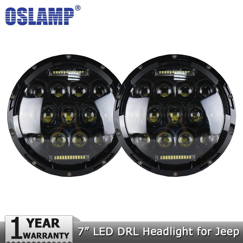 Oslamp 2 шт. 7 &quot75 Вт Светодиодный светильник для головы светодиодный вождения Hi lo H4