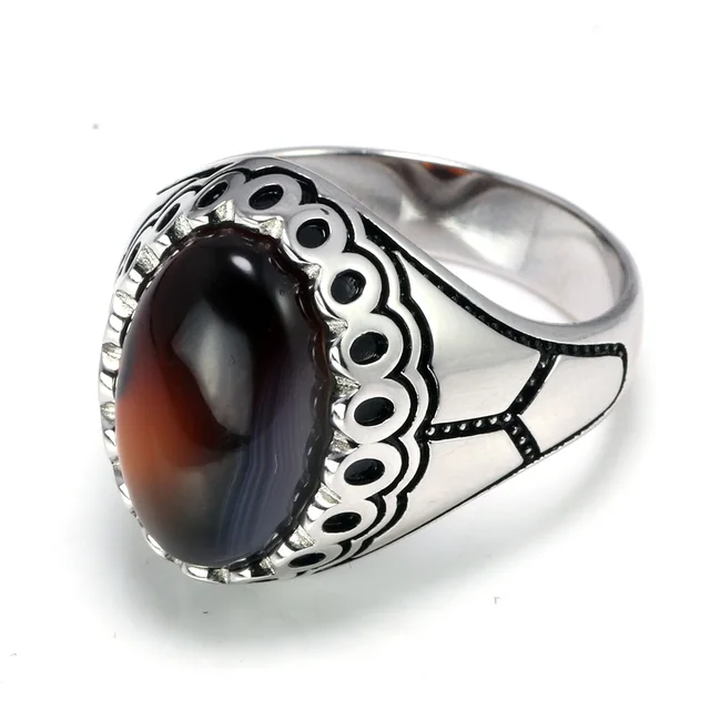 Buy soni jewellers AD onyx rashi nag silver plated ring at Amazon.in