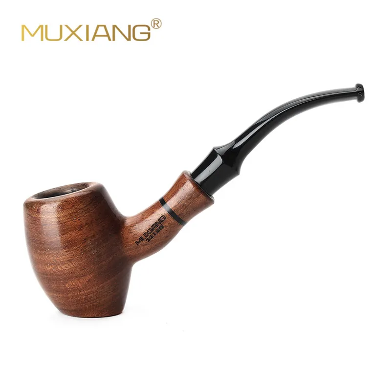 Wooden Pipes Smoking Tobacco Smoking Pipe Beginner's Pipe 3mm Filter Tools Kit 10