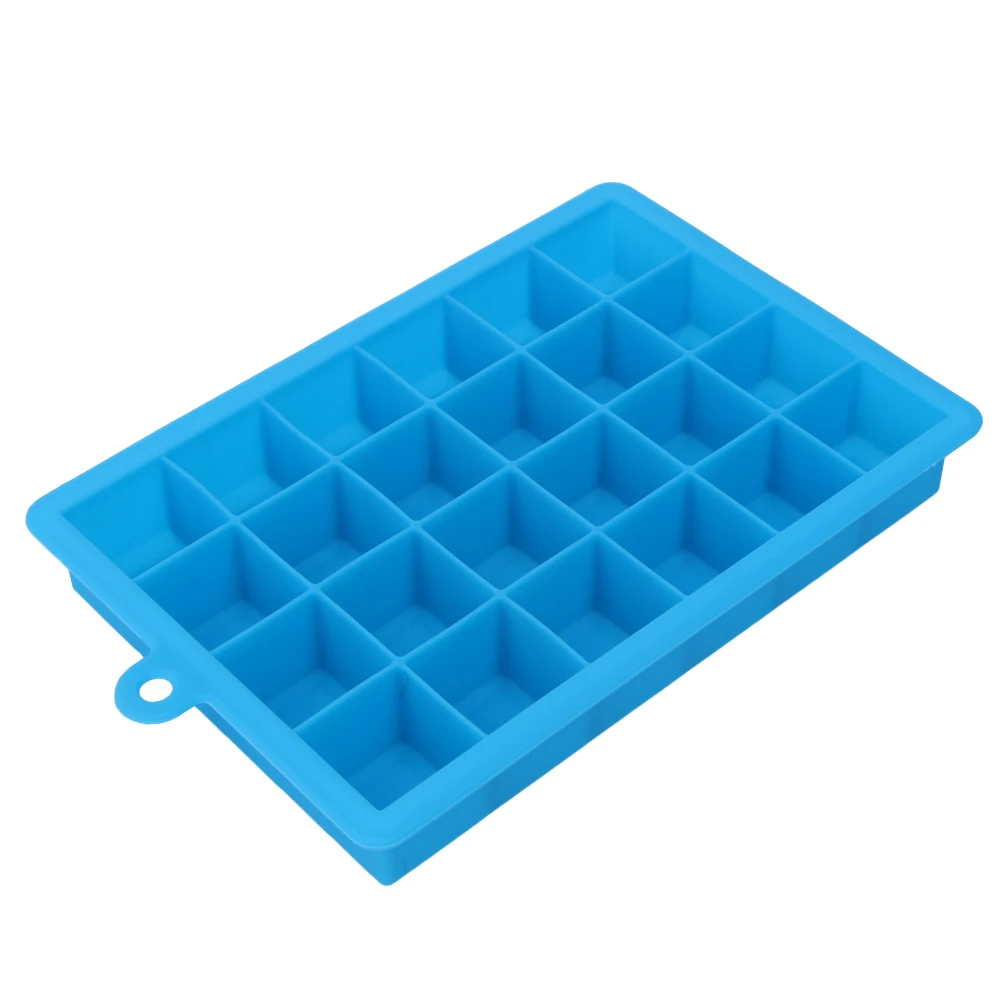DIY Silicone Ice Cube Mold Square Shape Ice mold 24 Cube Ice Tray Fruit Ice Cream Maker Kitchen Bar Drinking Accessories 5 Color 23