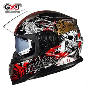 

2017 New Kinght equipment GXT G-999 Double lens Motorcycle helmet Full face locomotive Anti-fog Full cover Motorbike helmets