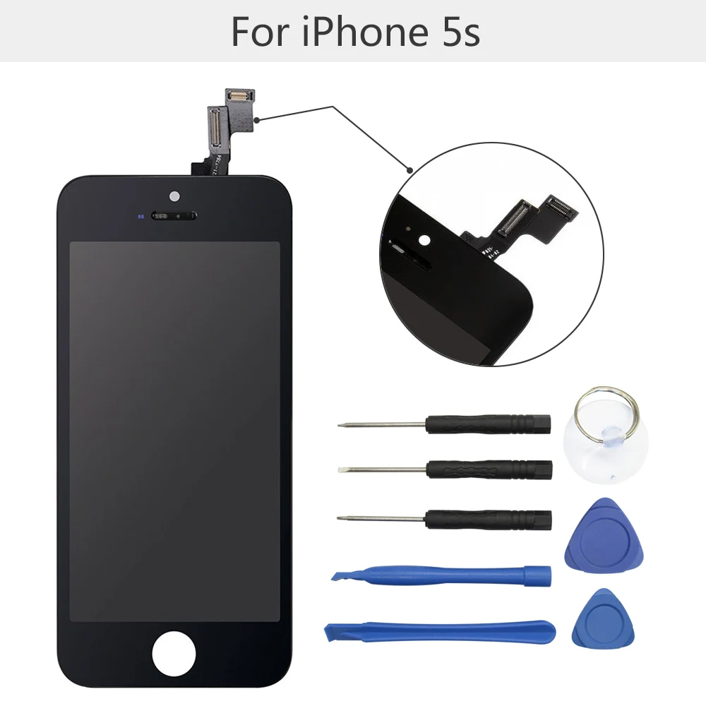 imágenes para Nuevo 100% Probado 4 "reemplazo de la Pantalla LCD para apple iPhone 5S 5c con kits de herramientas gratuito Pantalla LCD de Pantalla Táctil Digitalizador asamblea imágenes para Nuevo 100% Probado 4 "reemplazo de la Pantalla LCD para apple iPhone 5S 5c con kits de herramientas gratuito Pantalla LCD de Pantalla Táctil Digitalizador asamblea