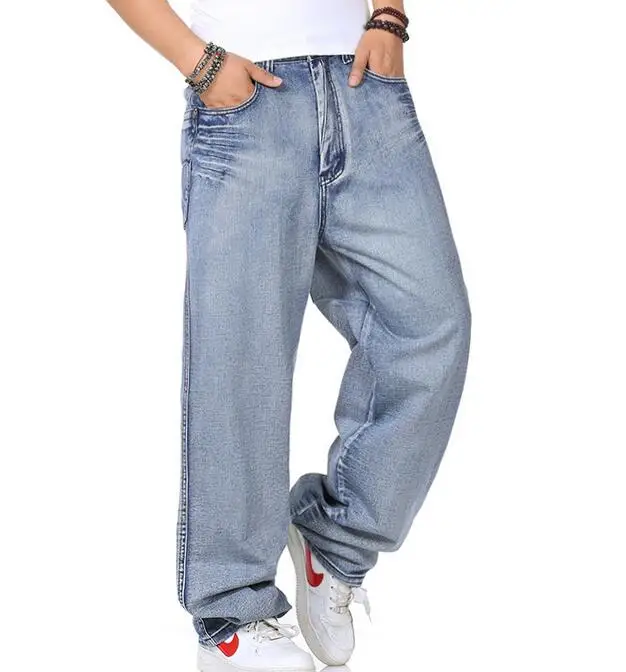 VXO, мужские деаны, хип-хоп штаны, мужские джинсы с принтом s, мужские свободные хип-хоп джинсы для скейтборда, мешковатые джинсовые штаны - Цвет: 04   as picture