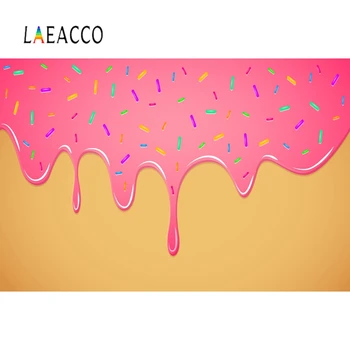

Laeacco Sweets Party Ice Cream Backdrops Chocolate Coating Photography Baby Background Scene Child Photographic For Photo Studio